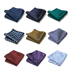 126 viele Farbe Neueste design Woven Silk Taschentuch Tasche Platz Männlichen Braun Kleidung zubehör Polka dot Fit Gruppe