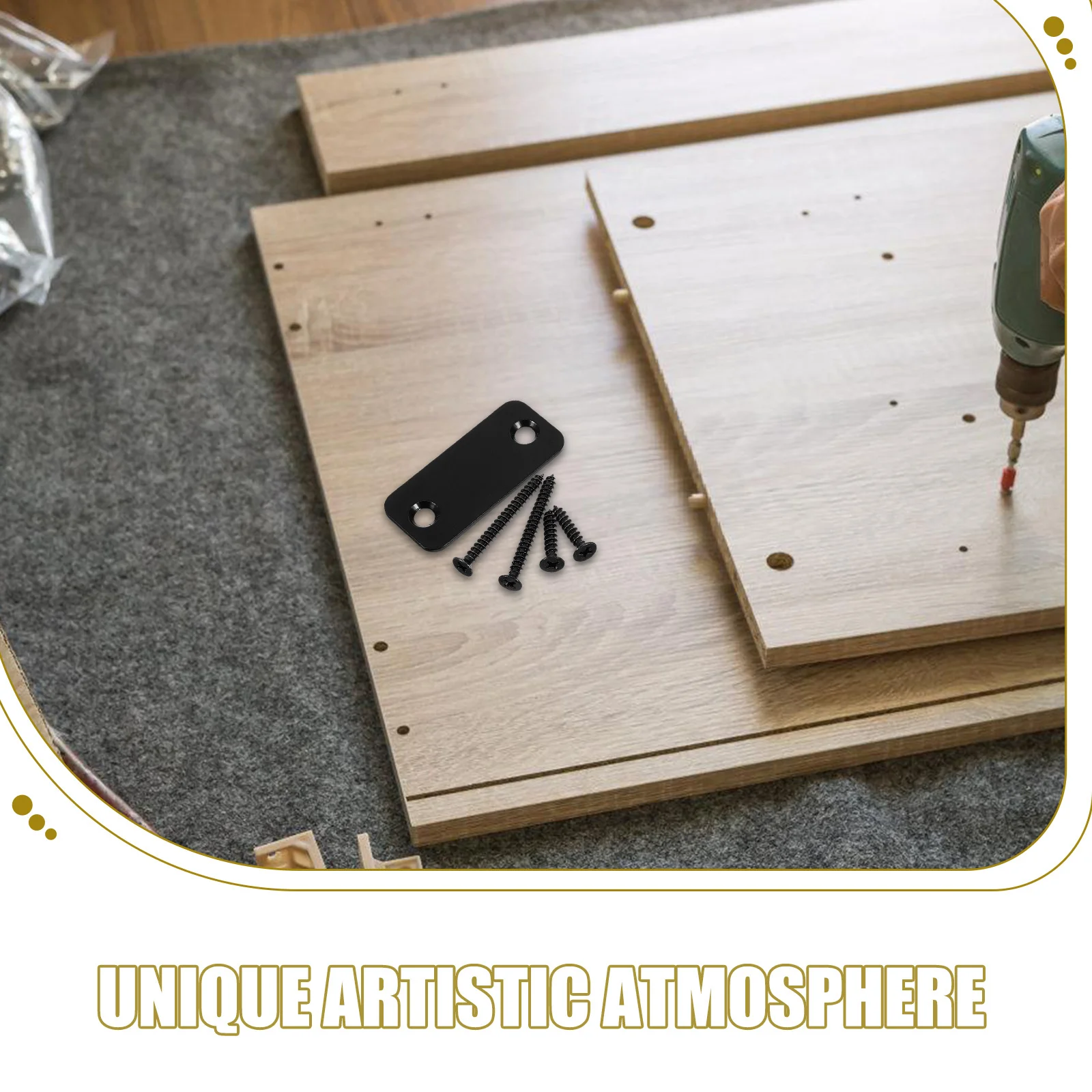 1 set 1 Set Hole Filler Plate Durable Repair Plate For Door Locks Security Enhancement Easy Install Home Office Commercial Door