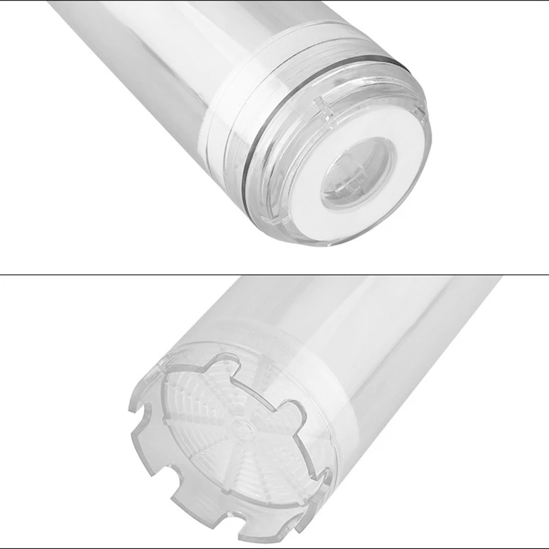 10-Inch Reusable Empty Clear Cartridge Water Filter Housing Various Media Refillable