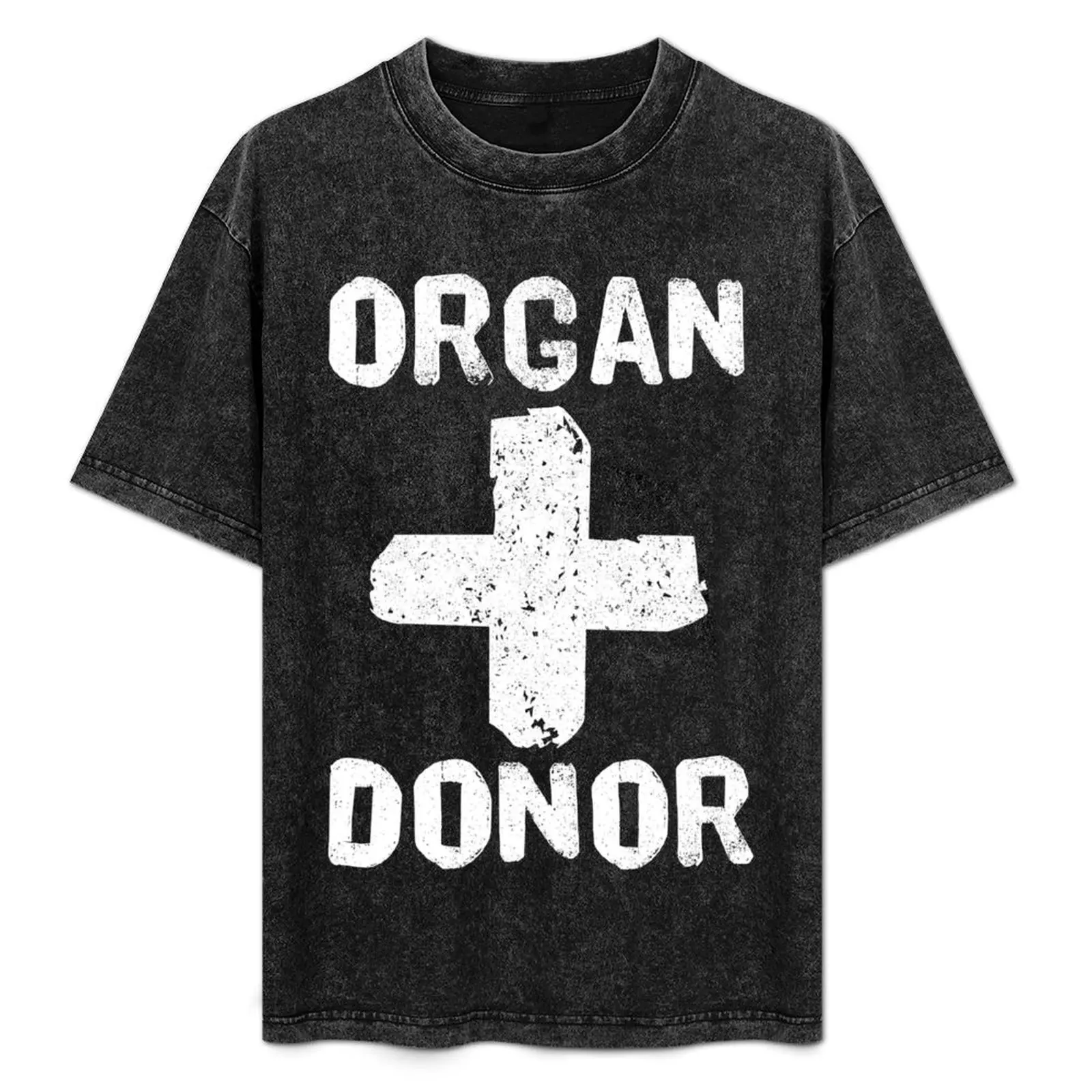 

Organ Donor White T-Shirt street wear graphic t shirt vintage for a boy plus size men clothing