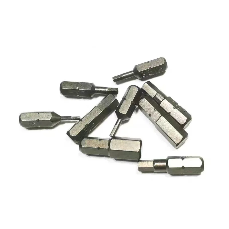 Imagem -03 - Hex Short Screwdriver Bit Grupo s2 Steel Hard Chave de Fenda Elétrica Hex Shank 25 mm Comprimento Ferramenta sem Buraco Pcs Set