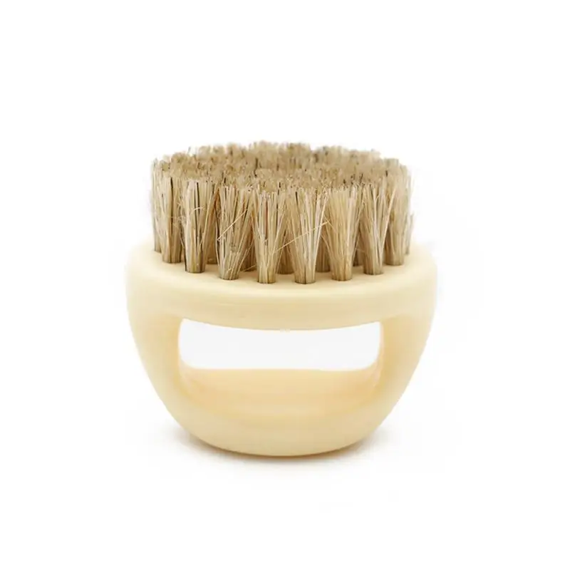 Multi-functional Nursing Brush Oil Head Shape Barber Brush Manipulate Freely Comfortable Beard Brush Cleaning Brush Haircut Soft