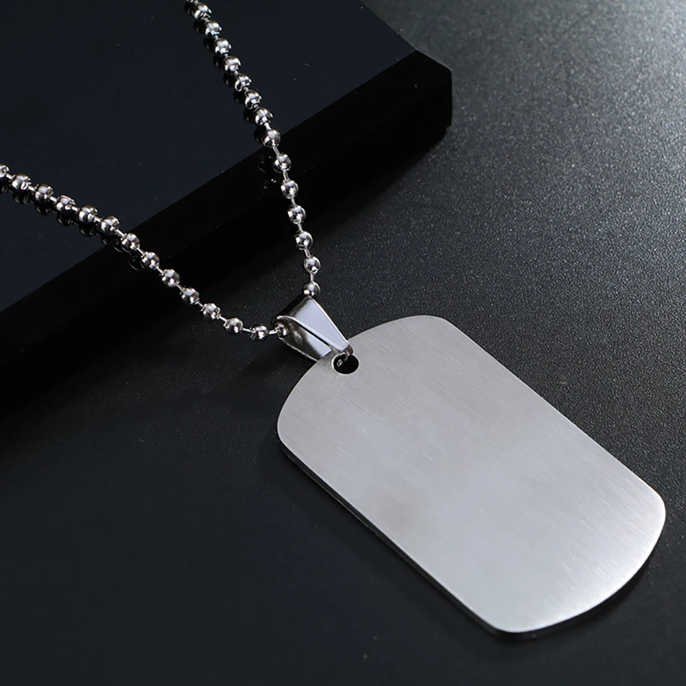 30pcs Brushed Stainless Steel Blank Tags for Laser Lettering,Engraving Stainless Steel Keychain/DIY Pendant/Pet Tag/Necklace Tag