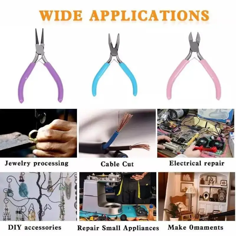 Jewelry Pliers Tool Set Jewelry Making Pliers Tools For DIY Bracelet Jewelery Making Supplies Handmade Jewelry Repair Tools