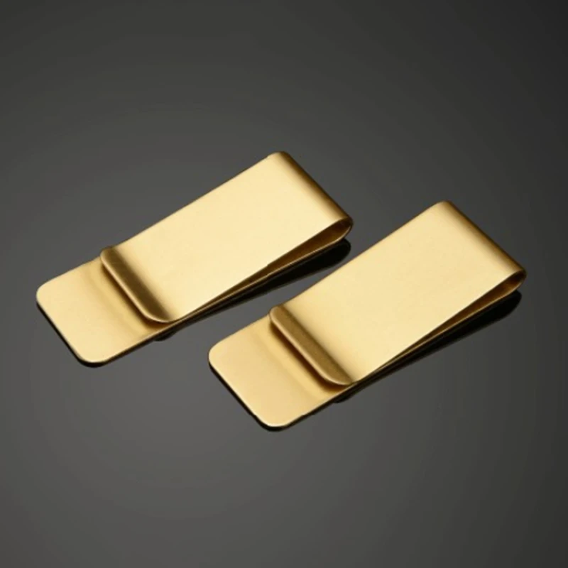 ที่หนีบธนบัตรโลหะแบบคลิปเงินสำหรับผู้ชายกระเป๋าสเตนเลสแบบบางคลิปเงินกระเป๋าใส่บัตรเครดิตสำหรับใส่ธนบัตร