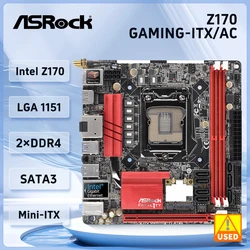 ASROCK Z170 Gaming-ITX/ac LGA 1151 Mini-ITX płyty główne Intel Z170 2 × DDR4 32GB pci-e 3.0 usb3, 1 M.2 dla rdzenia 6th gen i7/i5/i3