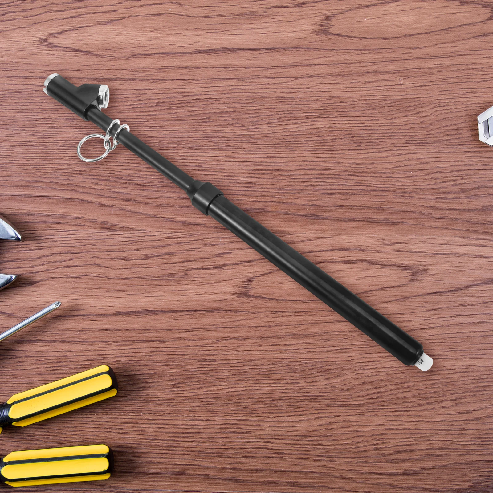 

Truck Tire Pressure Gauge Double Head Metal Portable Analog Black Racing Car Air Tyre Tester 0-40PSI