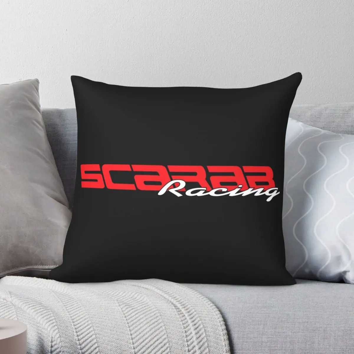 SCARAB RACING BOATS LOGO Square Pillowcase Polyester Linen Velvet Pattern Zip Decor Home Cushion Cover Wholesale