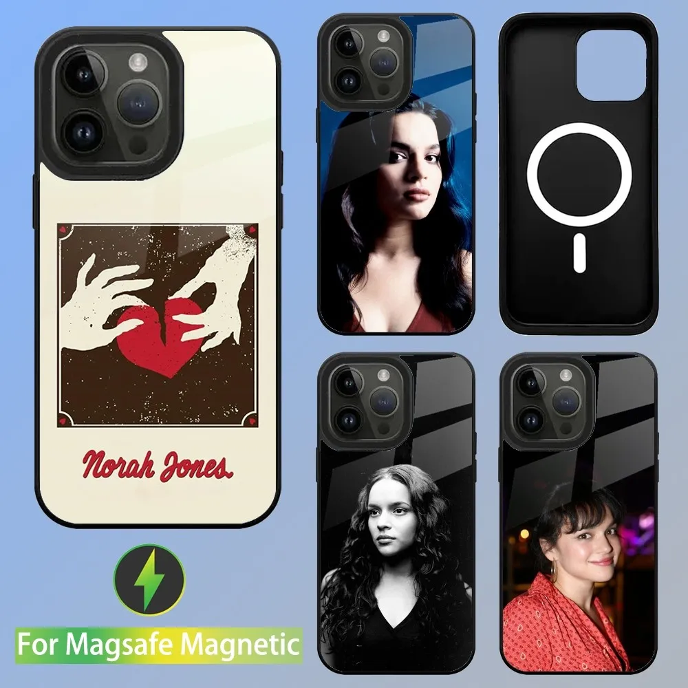 

Singer N-Norah J-Jones Phone Case For iPhone 15,14,13,12,11,Plus,Pro,Max Mini Magsafe Magnetic Wireless Charging