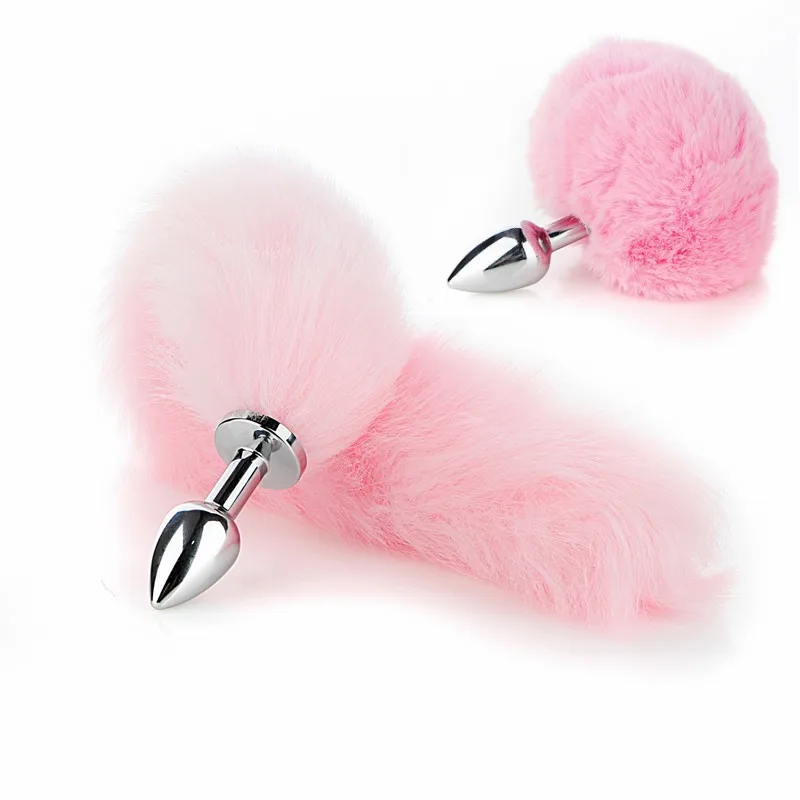 Exotic Anue Plug Toys with Separable Fox Tail Metal Butt Plug for Couple Women Anal Games Rabbit Cosplay Special Accessories