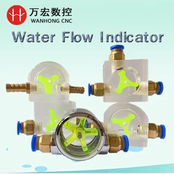CNC Water Flow Observation Indicator For Anti burning water pump engraving machine