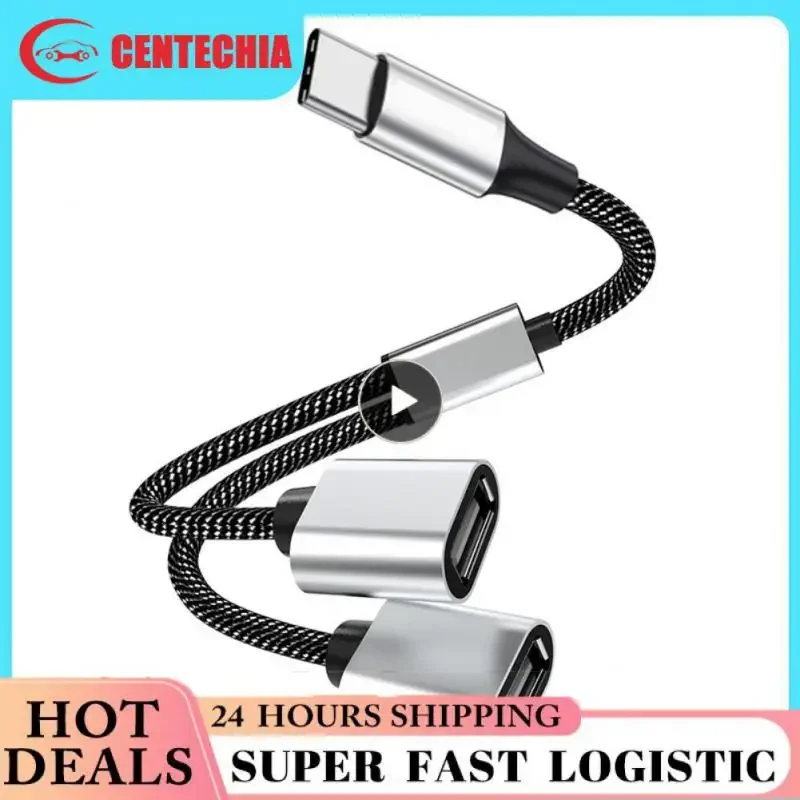 to 3 USB 2.0 HUB Dual 4Port Multi Splitter Adapter OTG for PC Laptop Surface Computer Accessories USB A Extension Power Data