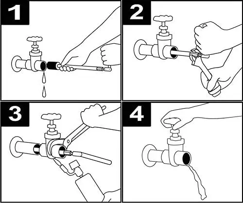 6 strumenti + custodia per carichi pesanti in PVC, tappi idraulici di grado professionale, riparazioni più veloci della linea d'acqua in PVC rame 65 PSI