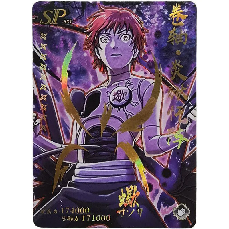 Anime NARUTO Rare SSP SP, lámina de refracción Haruno, Sakura, Hyuga, Hinata, Itachi, juguetes para niños, tarjetas coleccionables, regalo de cumpleaños