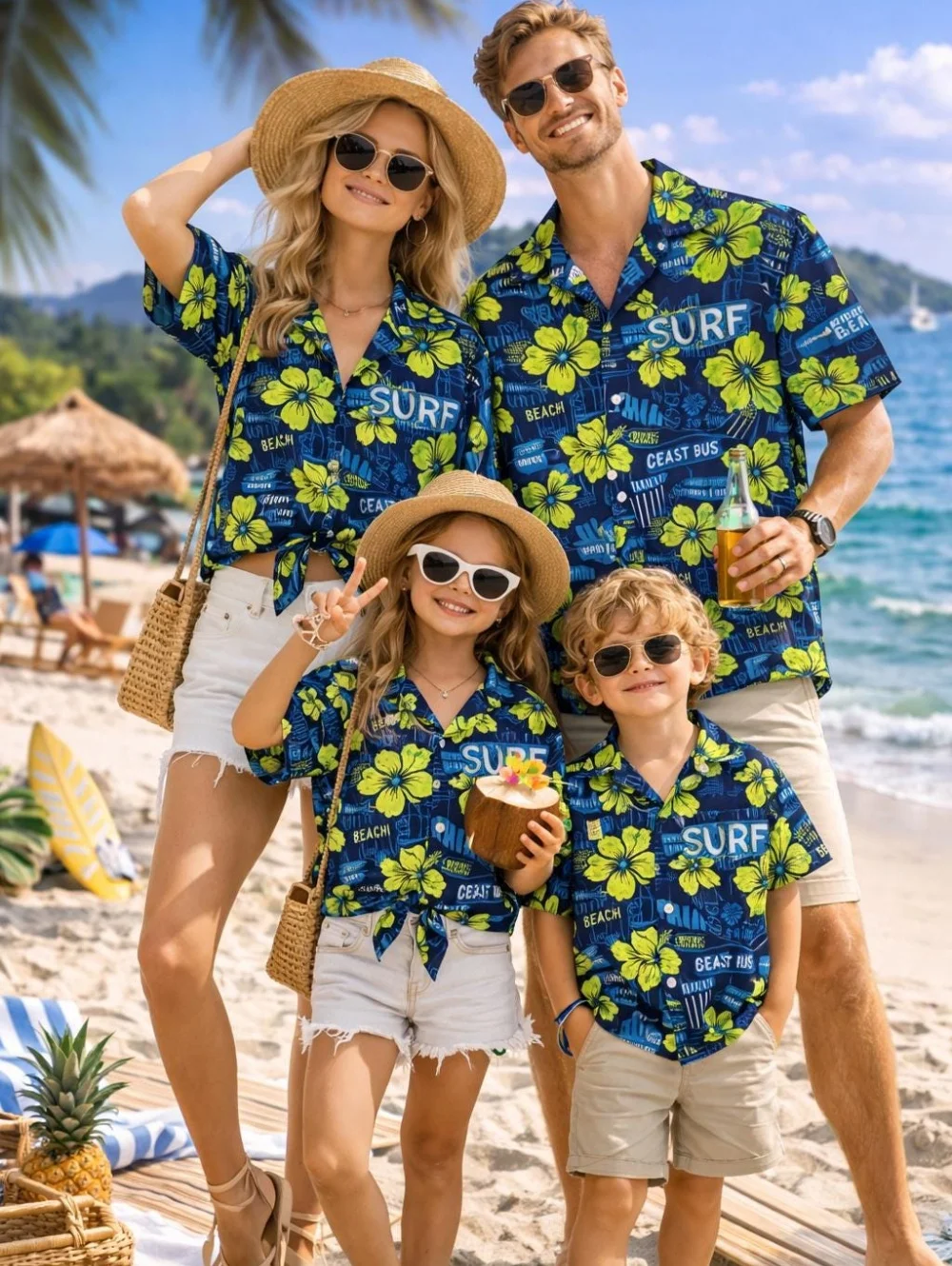 Plant Parent Clothing - Summer Children's Shirt Tropical Plants Graphics