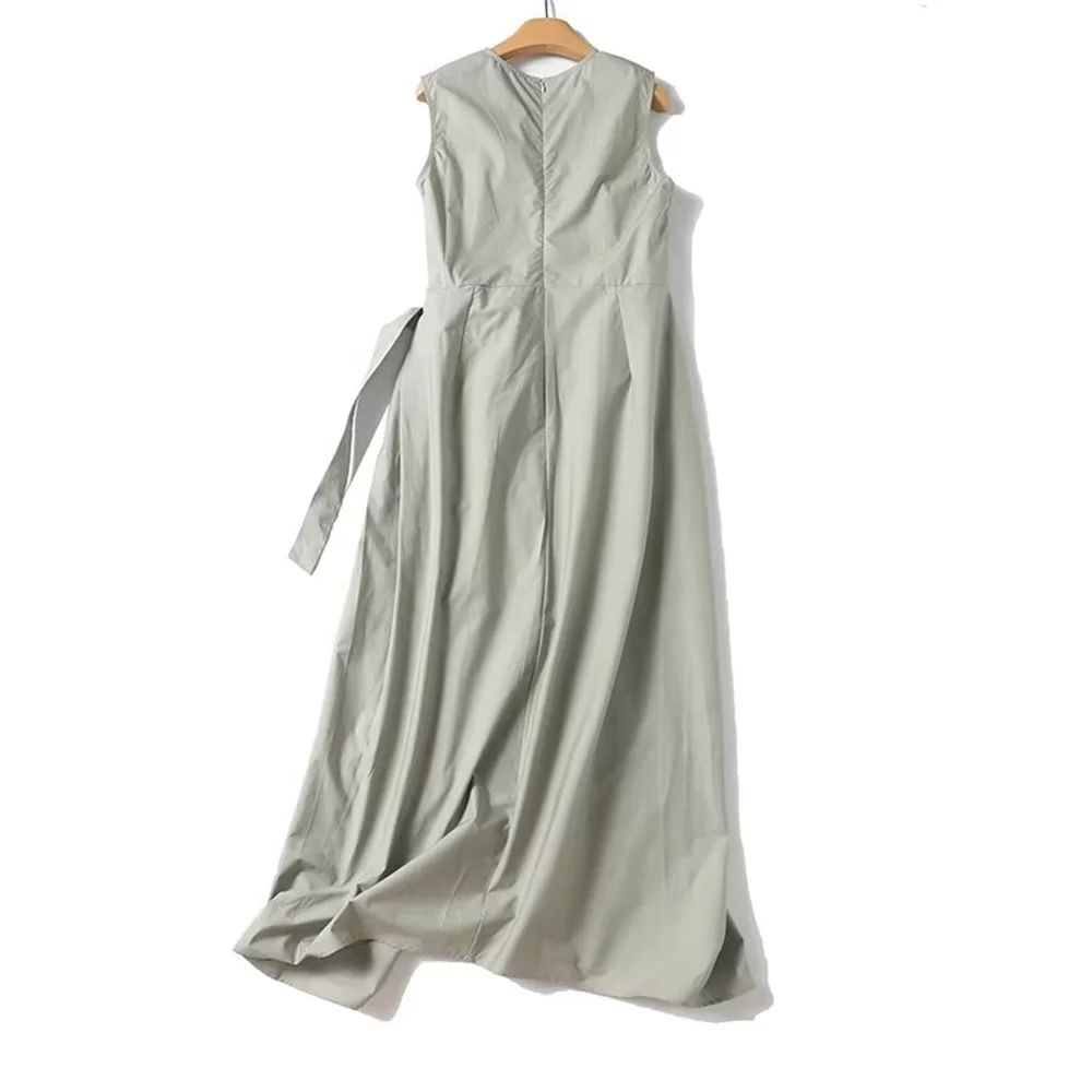 COS LRIS MassimoDutti2024 Minimalist Commuting Style dignified Pure Cotton Waistless Sleeveless Dress 06613613530