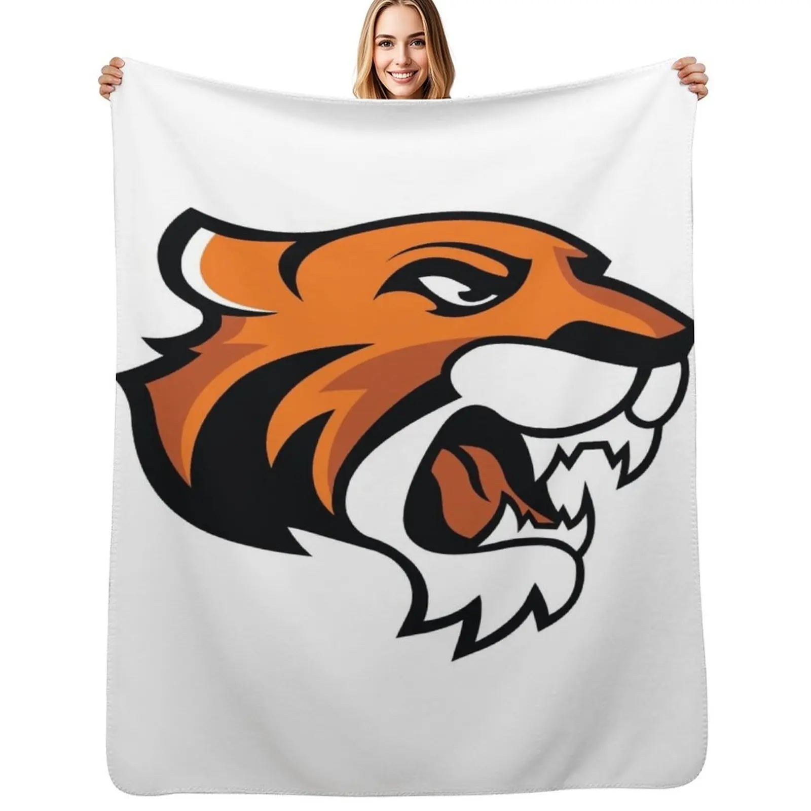 Doane College tigers Throw Blanket Tourist Heavy Decorative Sofa Quilt funny gift Bed Fashionable Blankets