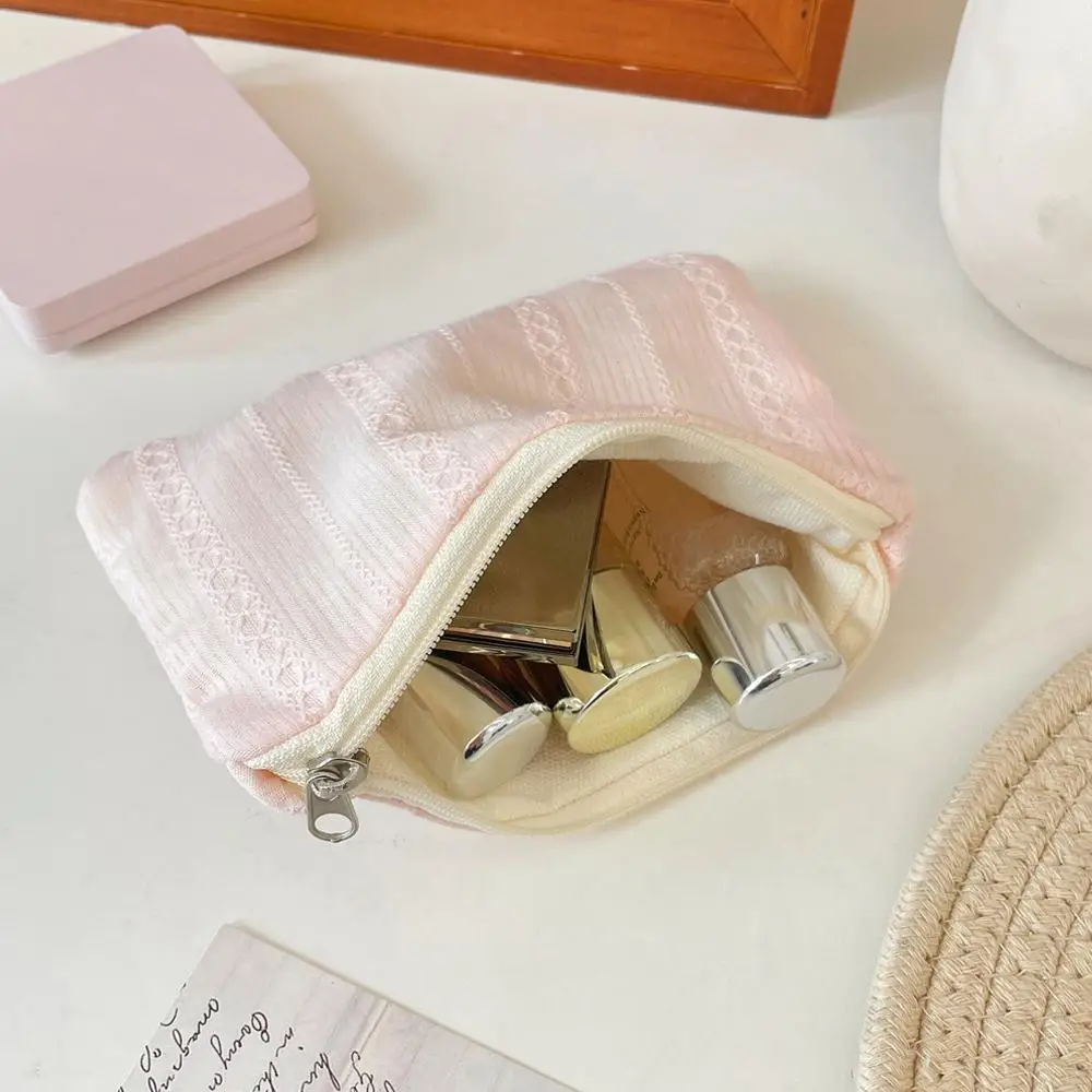 Kawaii Mini Travel Cosmetic Bag Makeup Lipstick Storage Pouch Earphone Data Cable Storage Bag Purse Sanitary Napkins Storage Bag