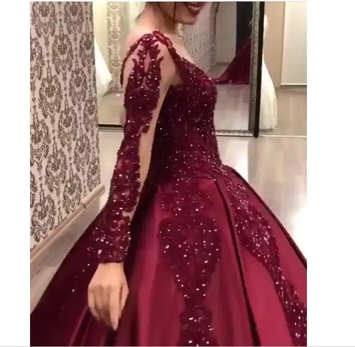 Elegant  Women Evening Party Dresses Lace Long Sleeve Luxury Design Sequins Formal Floor Length  Dress 2022 Spring New new Size