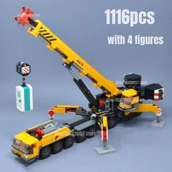 1116pcs Mobile Construction Crane Building Blocks Model 60409 Bricks Toys for Children