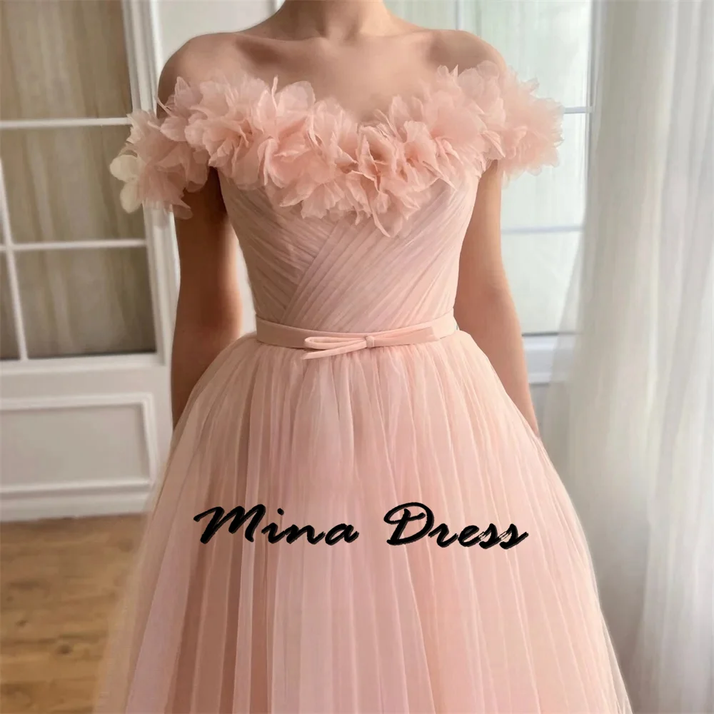 Mina Wedding Party Dress Dresses for Formal Occasions Backless Bridesmaid Dress Woman Off the Shoulders Ball Gowns Chiffon Prom