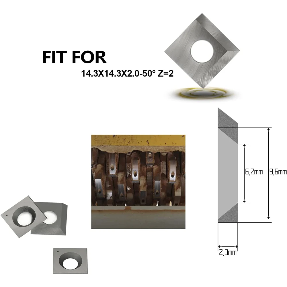 Carbide Blades 14.3mm Carbide Cutter Insert 25-499 For 25-130h,20-600h, 25-131h 40700H-CT 10pcs Blades CNC Tool Parts