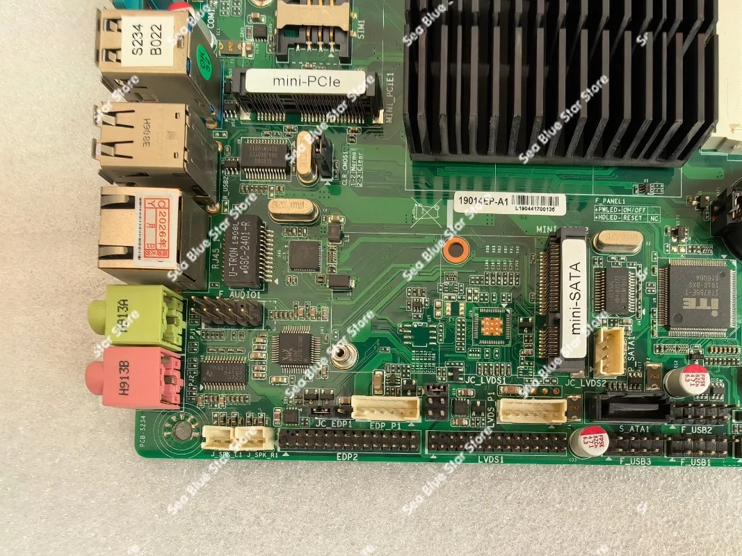 Industrial  Board SV1a-19014EP-A1 Quad-core 2.0G Support MSATA Solid State Disk, Second-hand Disassembly of The Main Board