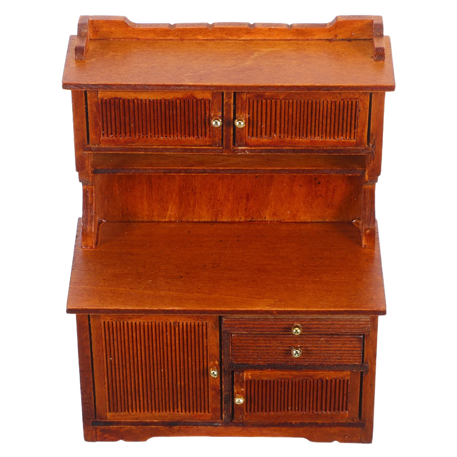 Miniaturowa szafka do przechowywania mebli domowych, retro regał na książki, mikro krajobraz, dekoracje do regału.