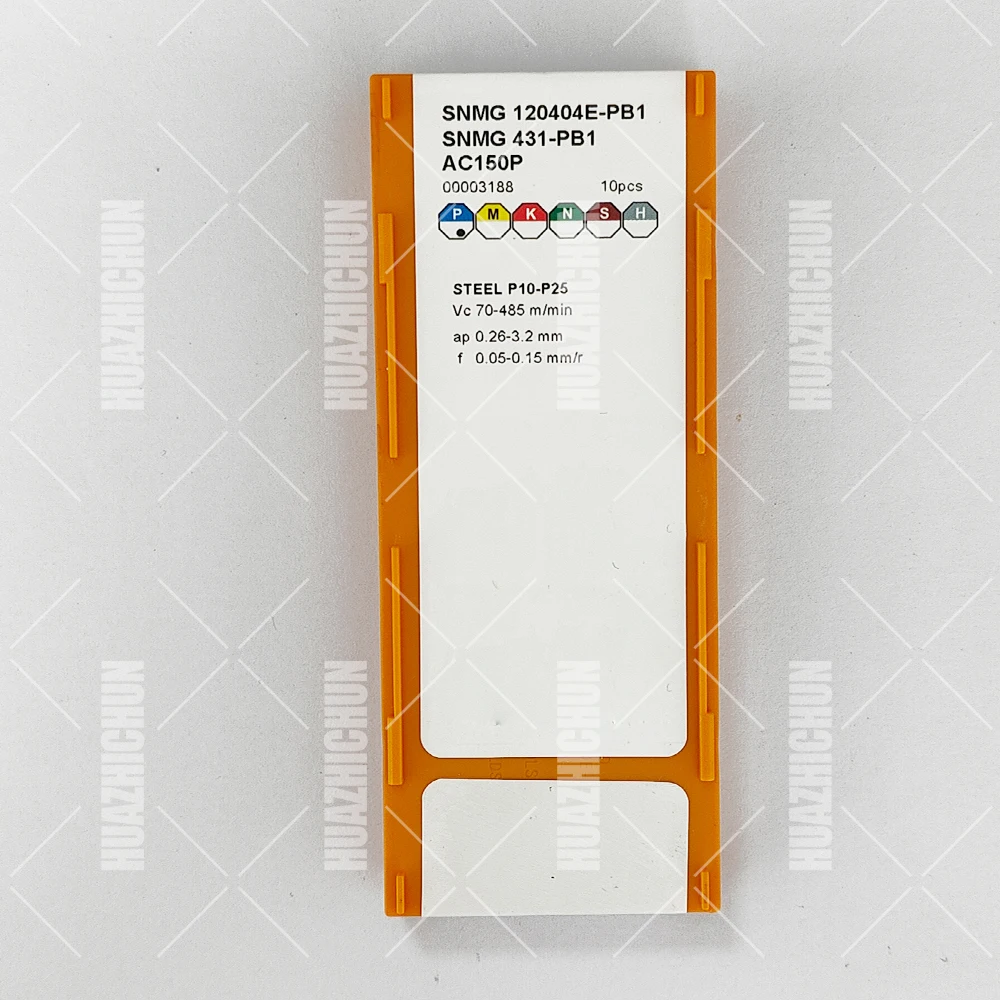 

HUAZHICHUN SNMG 120404E-PB1 AC150P General Turning Inserts