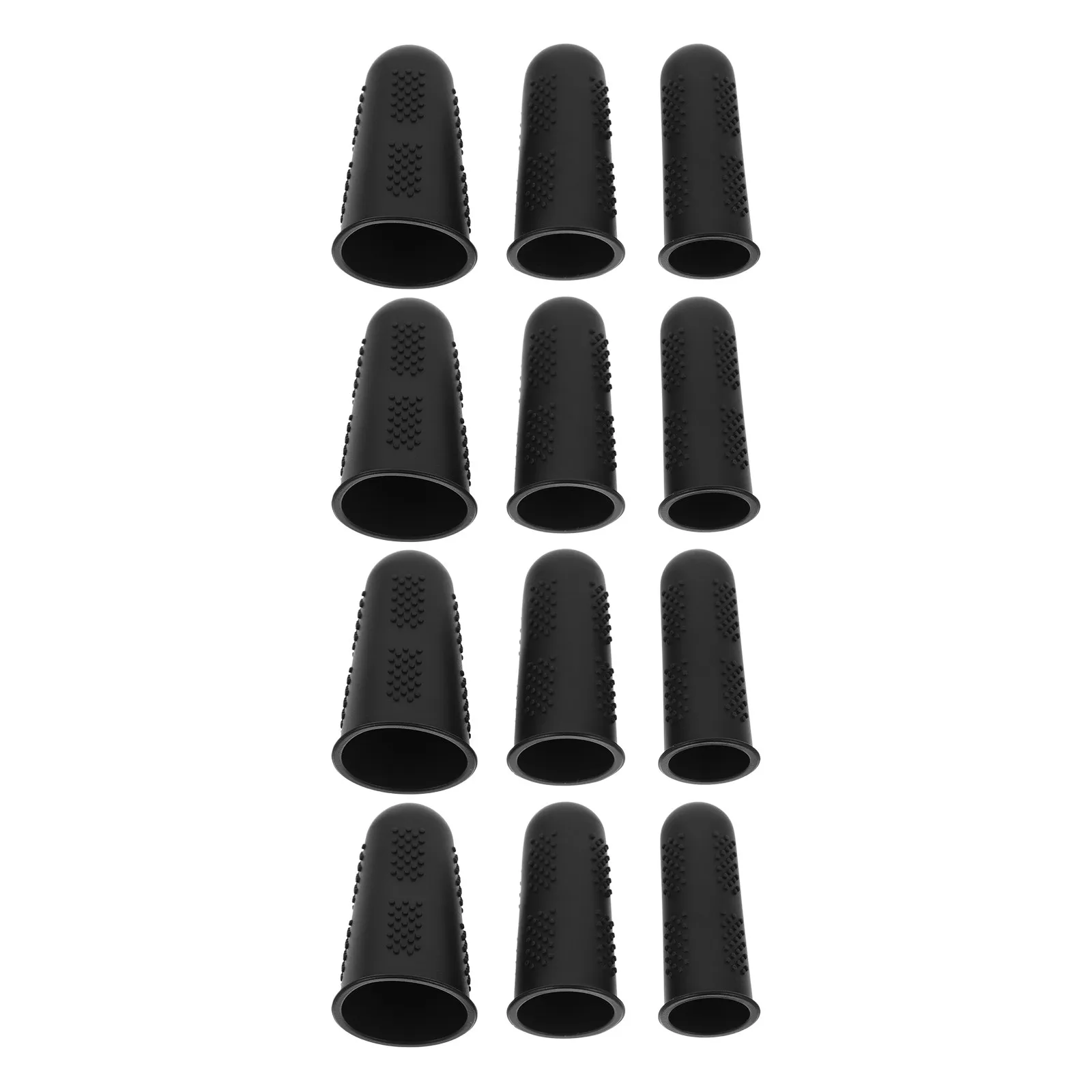 

12Pcs Silicone Heat Resistant Finger Protectors Non Slip Reusable Finger Covers for Hot Glue Crafting Sewing Ironing