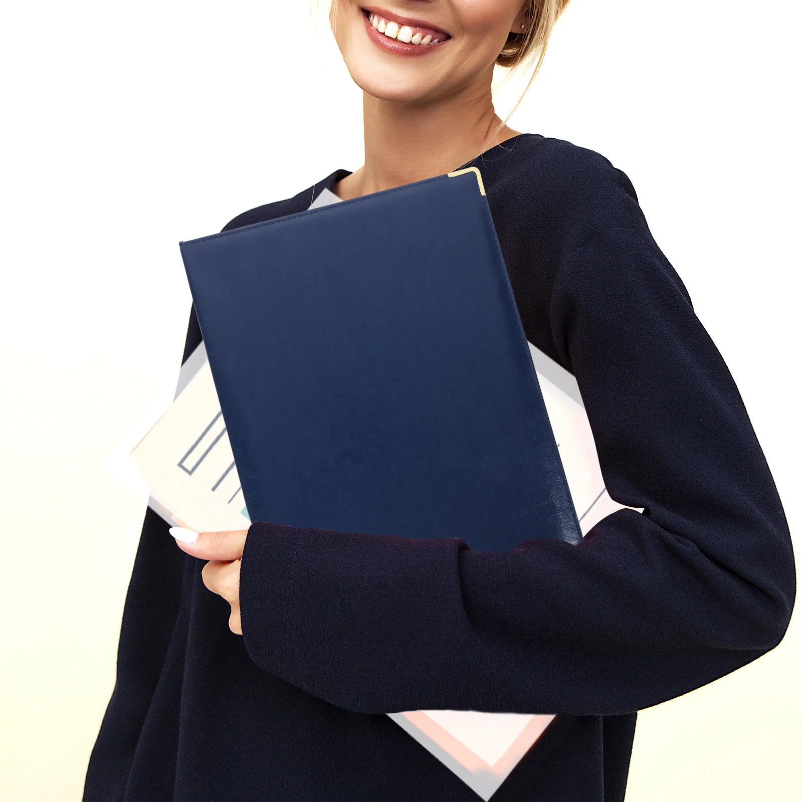 

Portfolio Folder Office Supply Document Organizer Binder For Business Papers File Storage Board Resume Folder Men Work