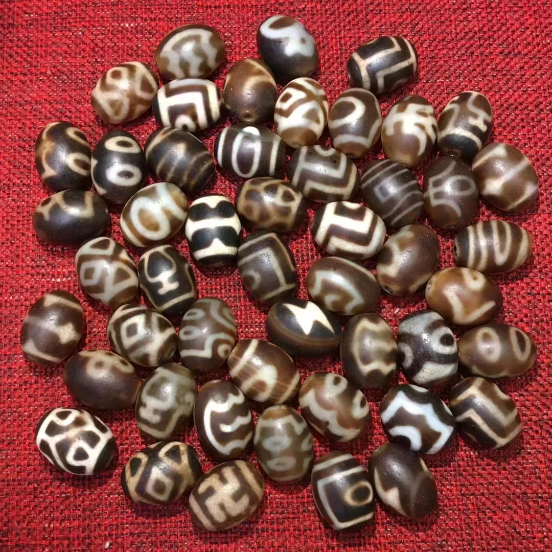 YD18 Old Beads daluo 50pcs/lots Fine Accessories 15*20mm Natural Agate Stone Different Patterns DIY Jewelry