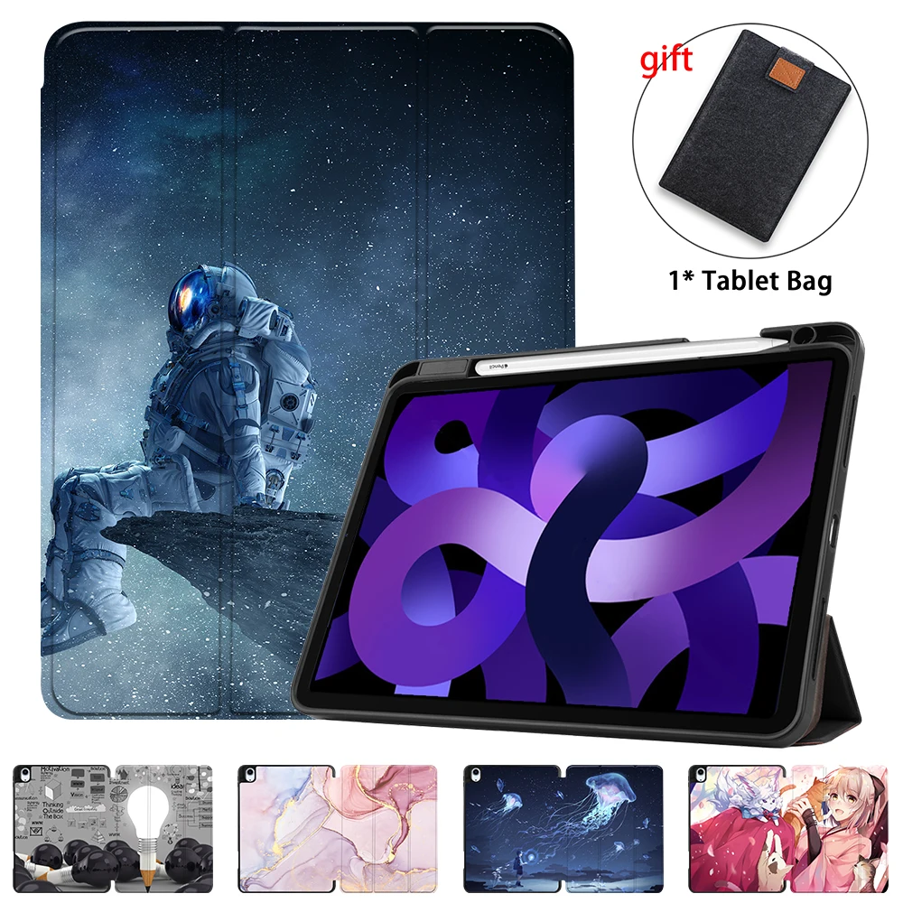 

MTT Case For iPad 10th Gen 2022 Air 7th 8th 9th 10.9 inch With Pencil Holder 2020 2021 Stand Smart Cover Funda Auto Sleep Wake