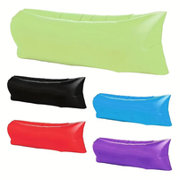 DIZETION Inflatable Lazy Air Sofa - Portable Camping Mattress, Foldable Recliner for Music Festival/Outdoor Use