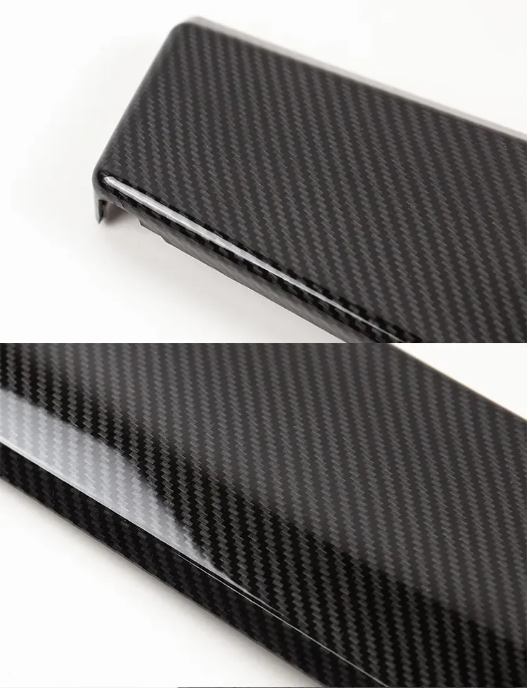 Auto Dashboard Abdeckung Für Tesla Modell 3Y Tür Dash Trim Panel Carbon Fiber ABS Innen Zubehör Aufkleber 2021-2024 Neue – Detail 12