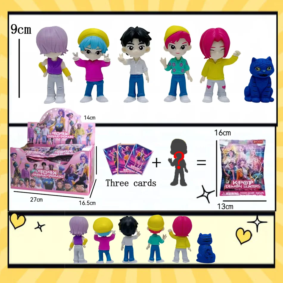 2025 Hot Anime KPop Devil Hunter poupée vinyle jouet Rumi Mira Zoi personnage vinyle masque boîte aveugle ornement jouet cadeau de noël