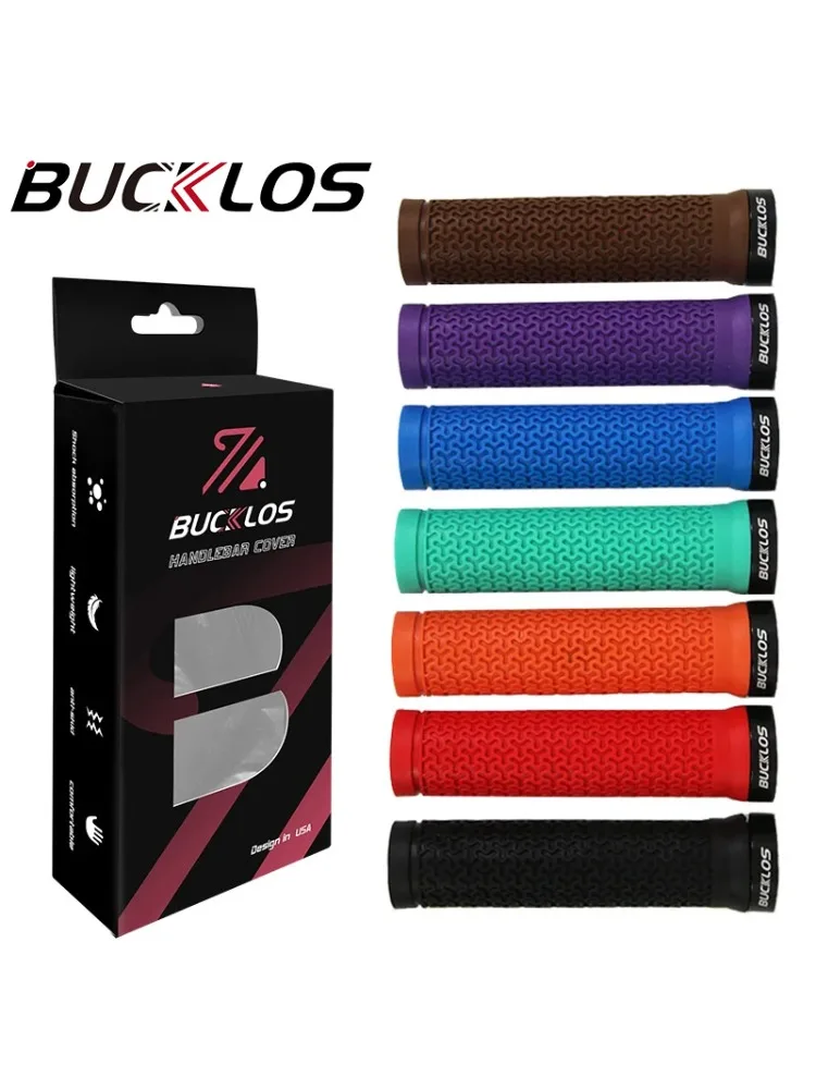 AliExpress BUCKLOS Bicycle Handlebar Grips Lock on Mountain Bike Grip Anti-slip MTB Cuffs Waterproof Bicycle Grip Handle Damping Bike Parts