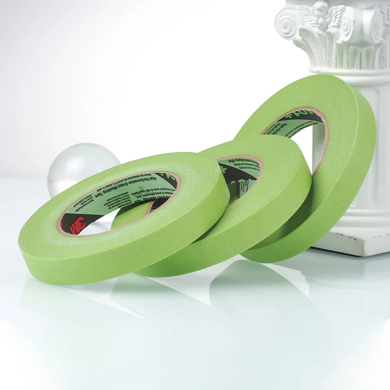 

Маскировочная бумага 3M 401+ зеленая, высокопроизводительная, термостойкая, для защиты при покраске автомобилей