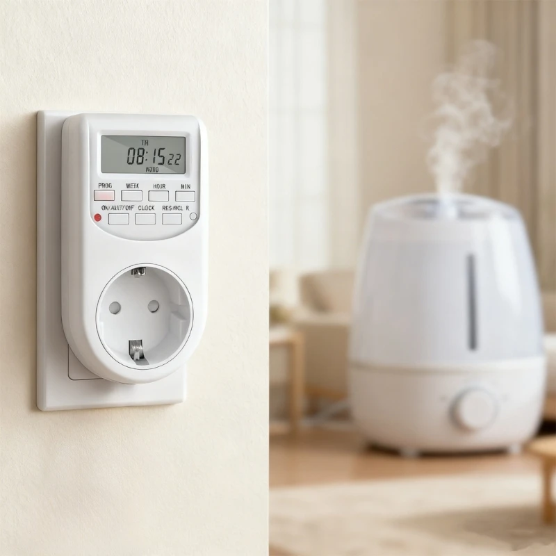 Timer Socket Supporting 2300W Power for Air Conditioners Heaters Energy Efficient 220-240V Electrical Device M4YD