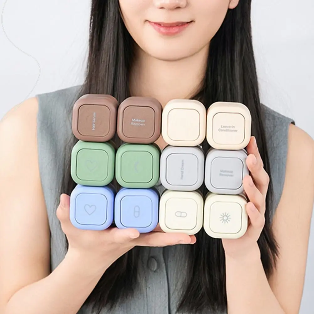 

3 шт. пустые банки для образцов, дорожные контейнеры, герметичные многоразовые магнитные дорожные капсулы, аксессуары для макияжа, магнитные