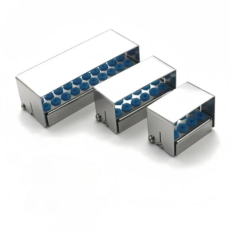 6PCS 8/12/30 Holes Dental Bur Holder Sterilizer Endo File Disinfection Box Organizer 135℃ Autoclavable Sterilizable Lab Tools