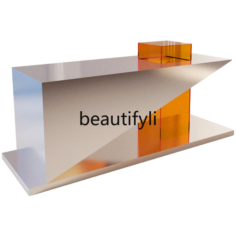 

Nakajima water table stainless steel brushed display acrylic display custom shoe bag display table