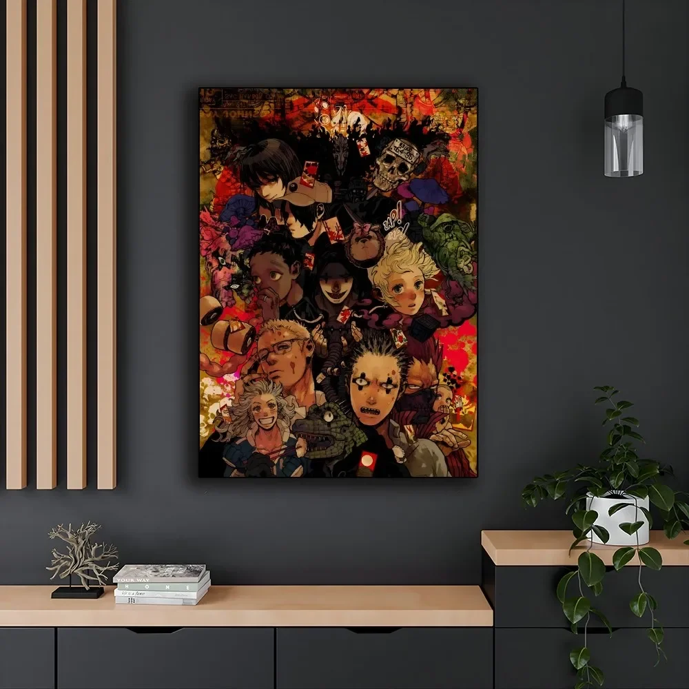 Anime D Dorohedoro Retro Poster Paper Print Home Living Room Bedroom Entrance Bar Cafe Art Painting Decoration