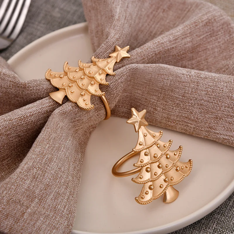 Christmas napkin ring hotel table decoration napkin holder