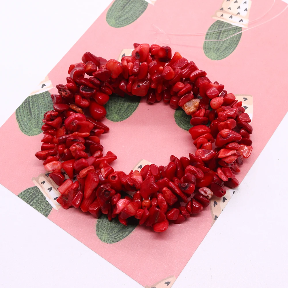 

Irregular Artificial Coral Beads 6-11mm Natural Sea Bamboo Chip Gravel Loose Bead Necklace Bracelet Jewelry Accessory 1 Strand
