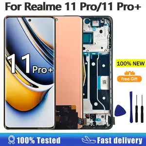 Bilashmart BackShell AMOLED Oppo Realme 11 Pro 5G 11 Pro+ LCD Display Touch Screen Digitizer Realme 11 Pro Plus Display replace Screen