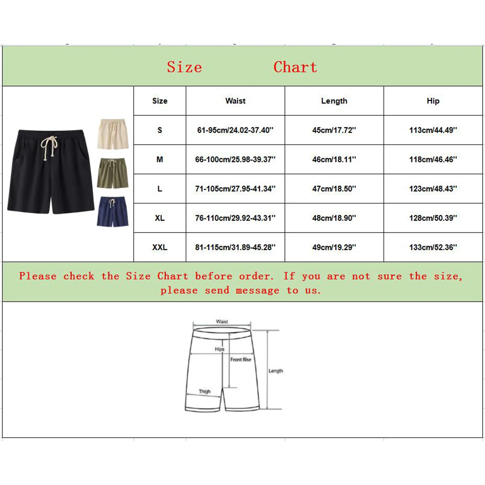 Men Cotton Linen Blended Shorts Comfortable Breathable Summer Short Solid Color Drawstring Streetwear Pants Clothing