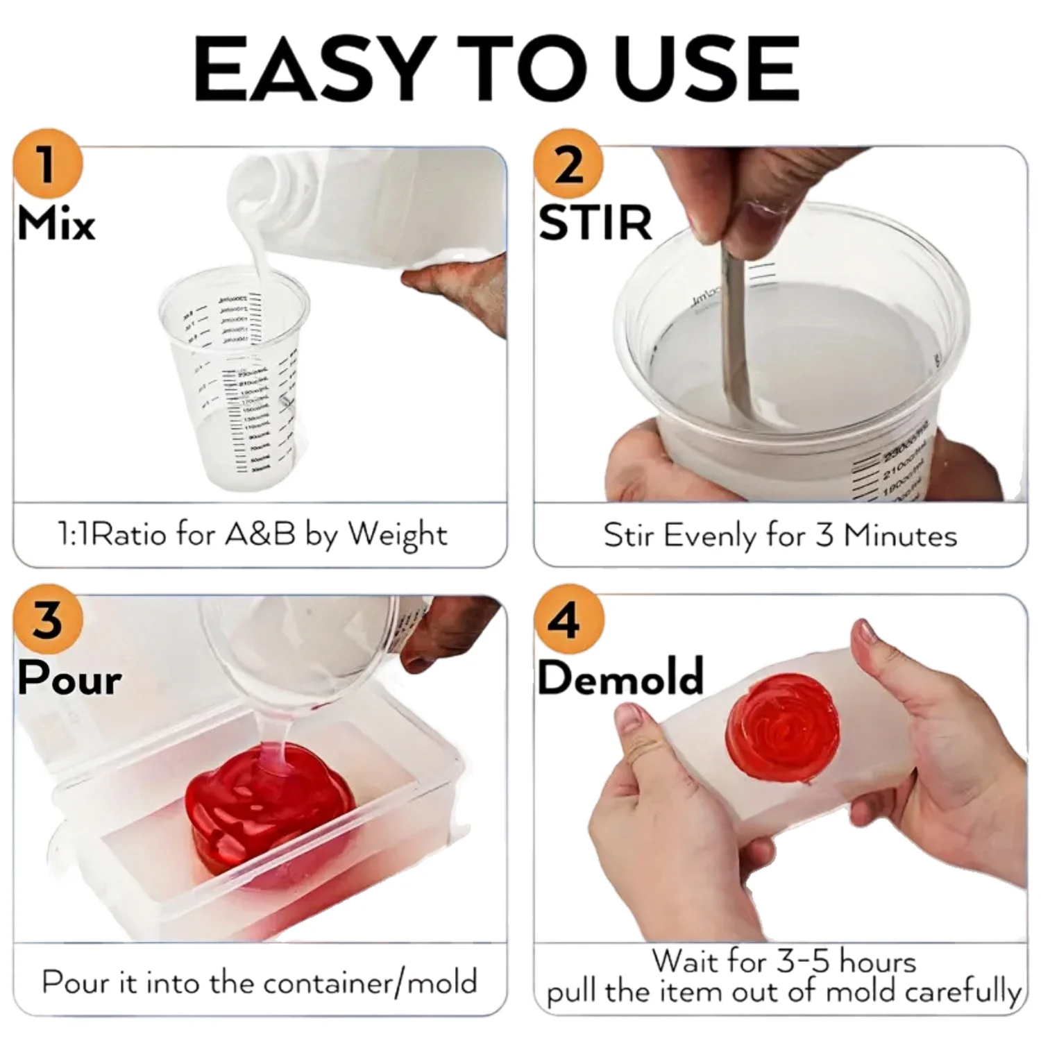 Odorless Mold Rubber Kit, Resi - Resin Art Ratio recension och pris