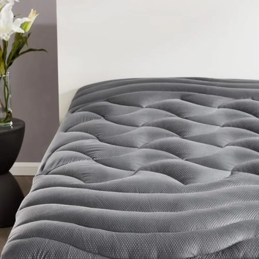 

Mattress Topper, Cooling Mattress Cover for hot Sleepers, Premium Zoned Cool Mattress Protector Breathable and Washable, Deep P