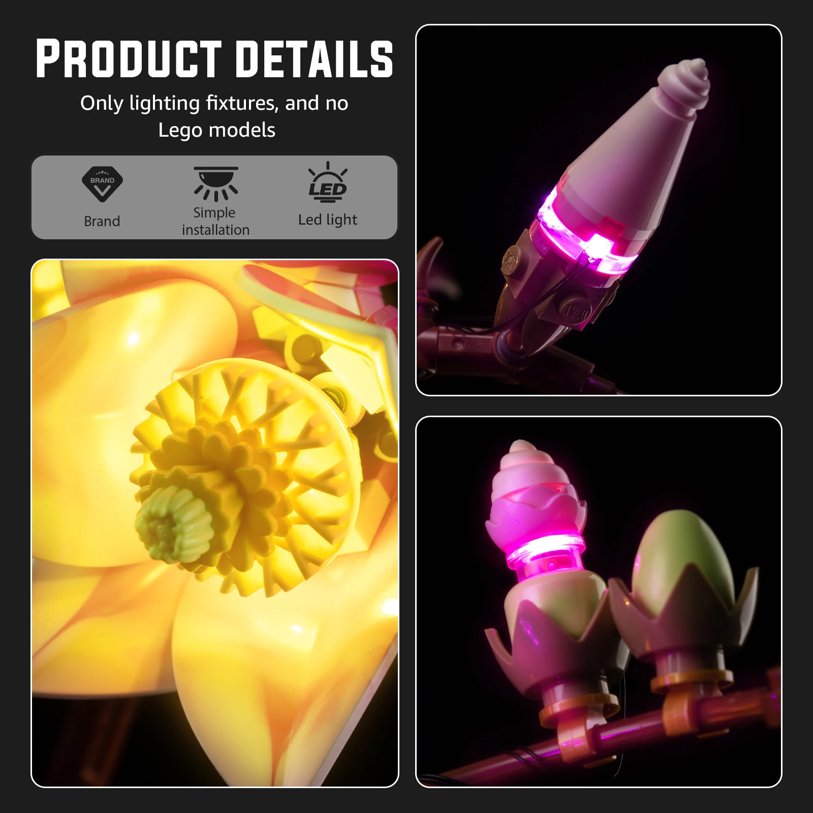 

LED Lighting Set Suitable for LEGO Magnolia Branches 11510